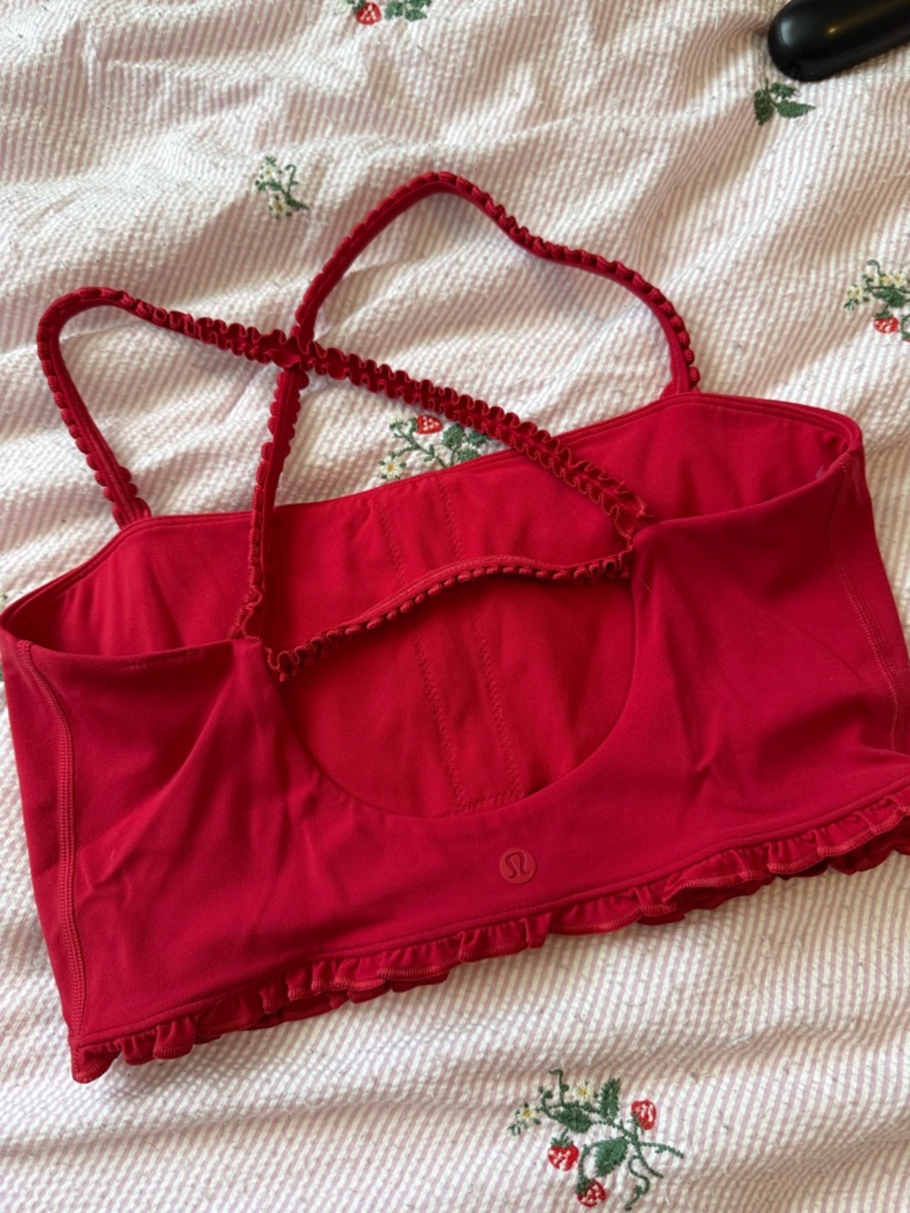Lululemon Ruffle Set Dark Red - Picture 3 of 5